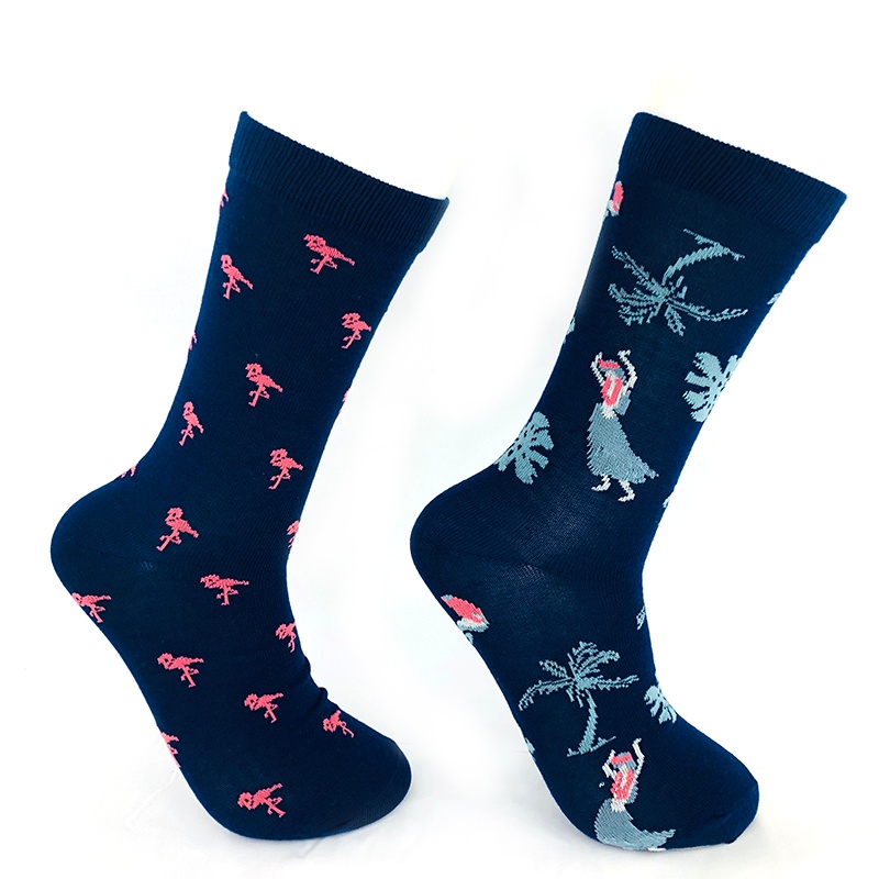 男式提花棉襪中襪NF18045