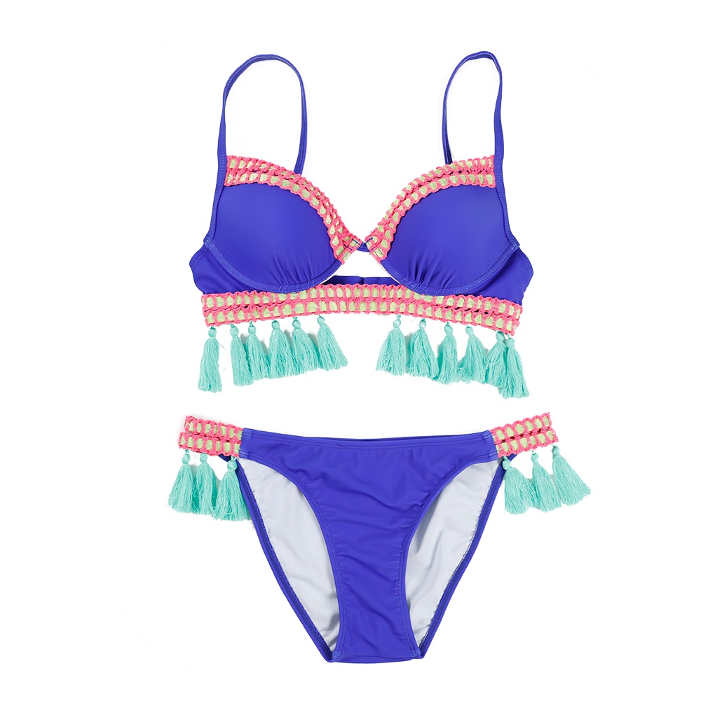 女士橡筋織帶比基尼