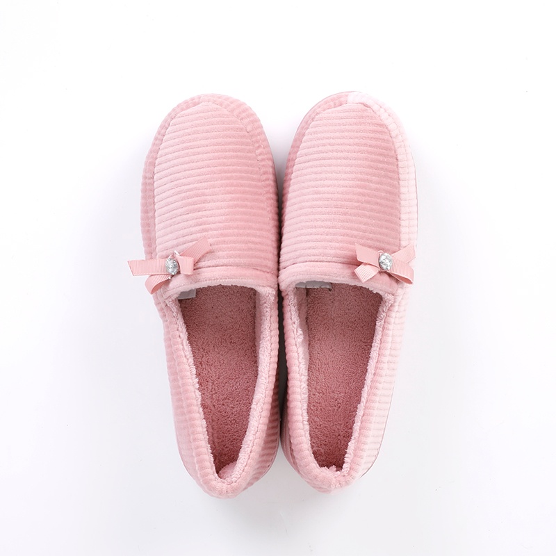 女士條絨滿幫鞋拖鞋