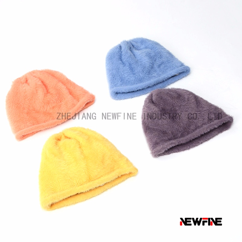 時(shí)尚保暖日常男女腈綸針織帽子