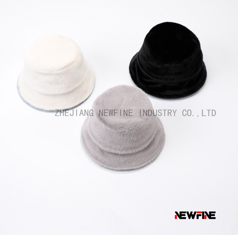 經(jīng)典仿皮草盆帽漁夫帽遮陽帽