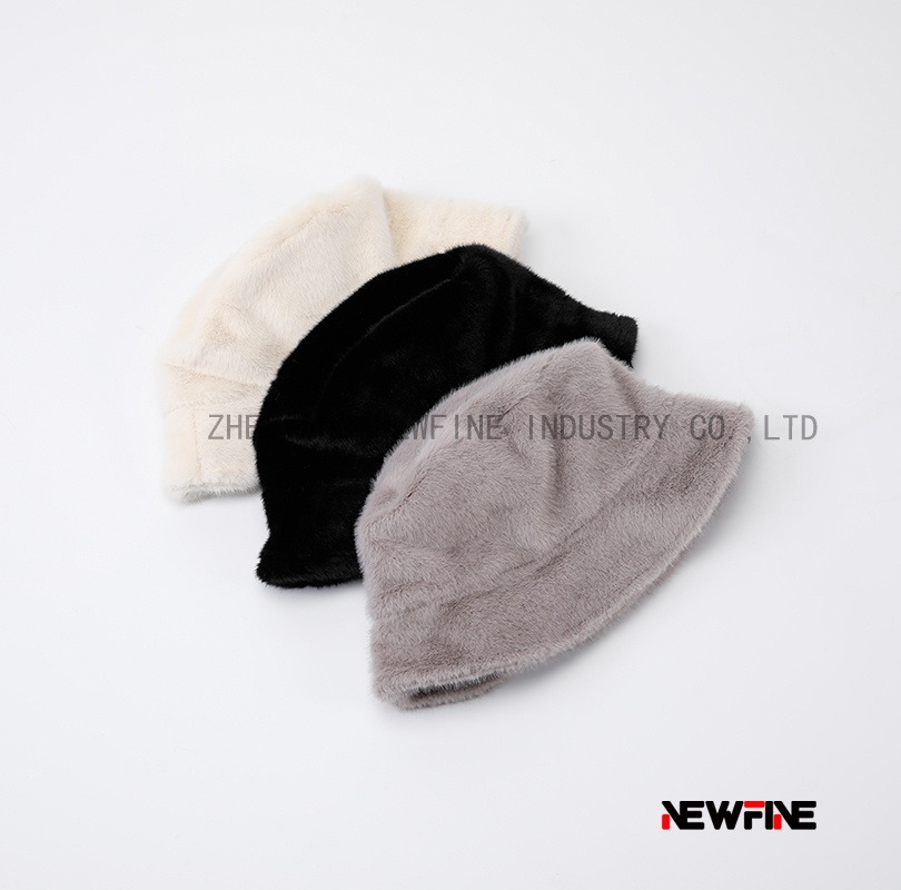 經(jīng)典仿皮草盆帽漁夫帽遮陽帽